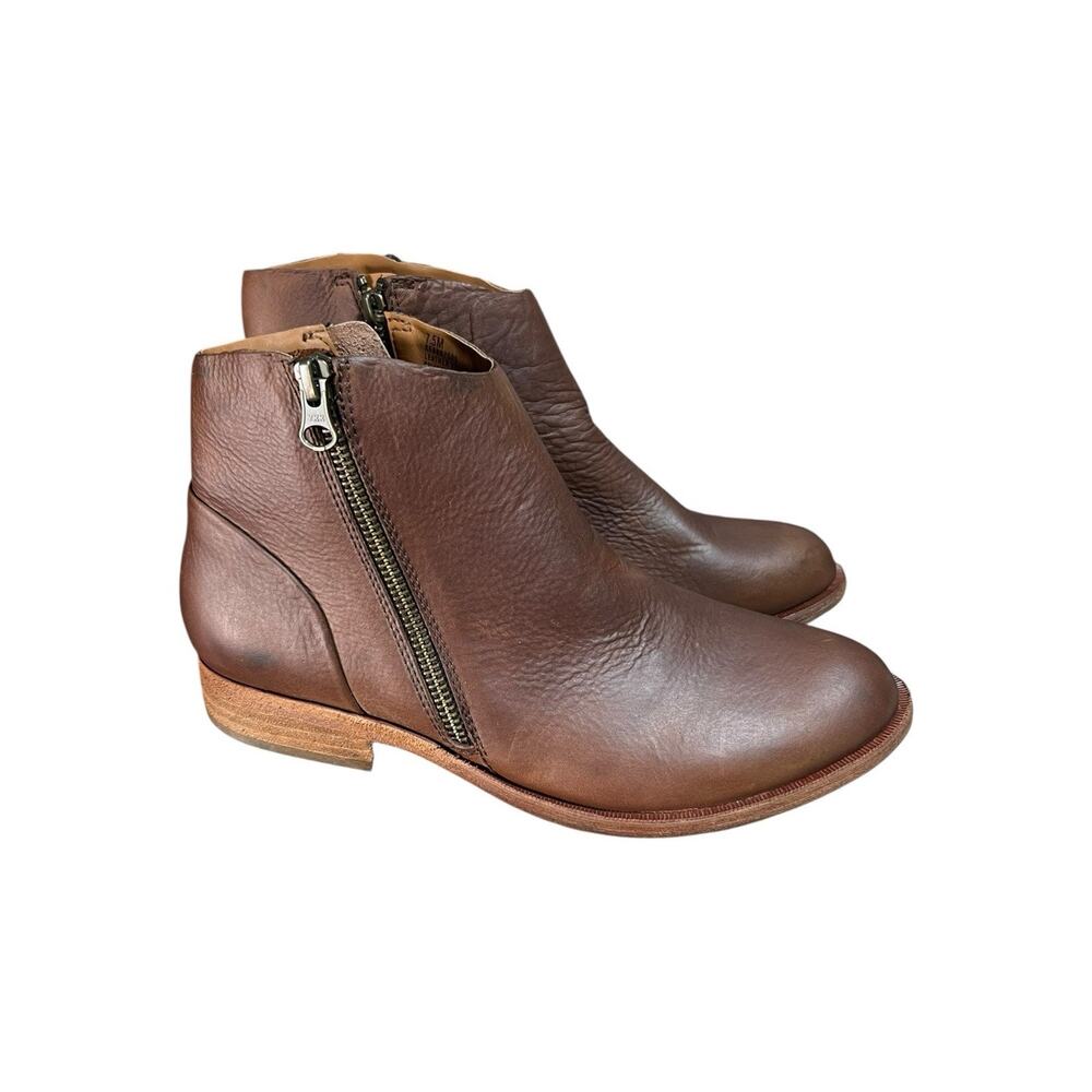 Korke-Ease Brown Leather Ankle Booties Women’s Shoe Size 7.5 - Picture 3 of 6